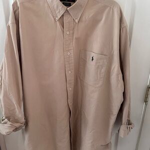 Ralph Lauren Tan Casual Button Down Shirt
